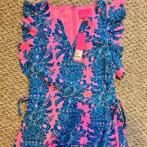Lilly Pulitzer Astara romper prosecco pink size 00